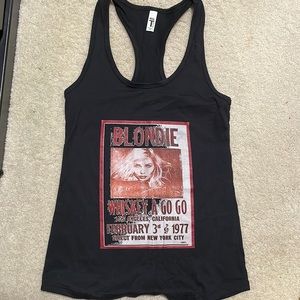 XS blondie racerback tank.